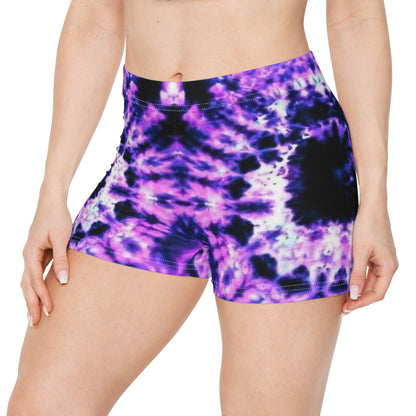 Purple Fusion Tie-Dye Women's Shorts