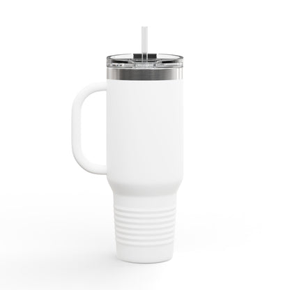 Breast Cancer Support 40oz Insulated Travel Mug — "Supporting the Fighters"