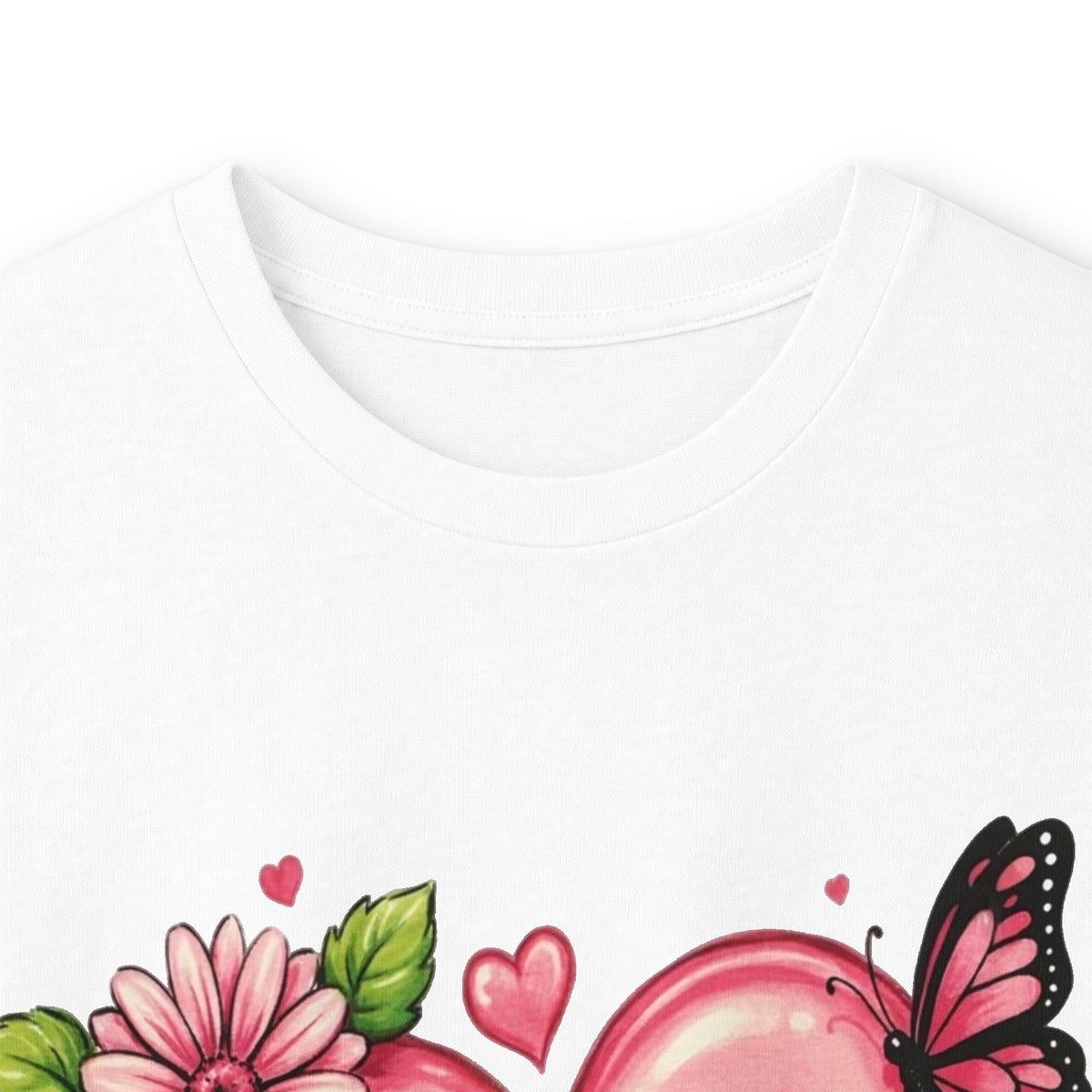 Survivor Floral Ribbon Long Sleeve Tee — Breast Cancer Awareness