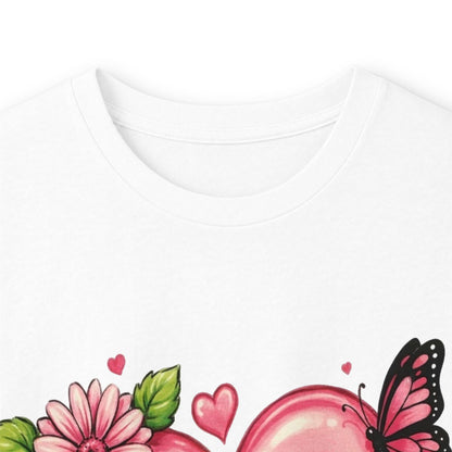 Survivor Floral Ribbon Long Sleeve Tee — Breast Cancer Awareness