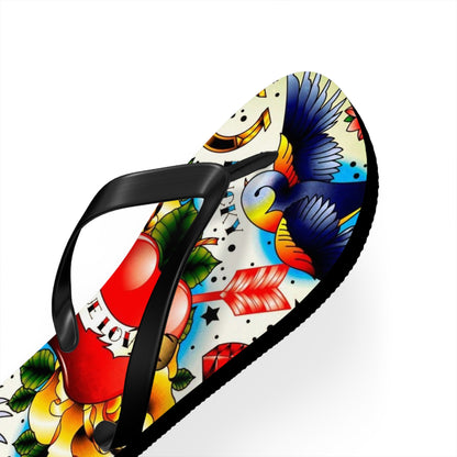 Colorful True Love Flip Flops - Stylish Summer Sandals for Beach Lovers