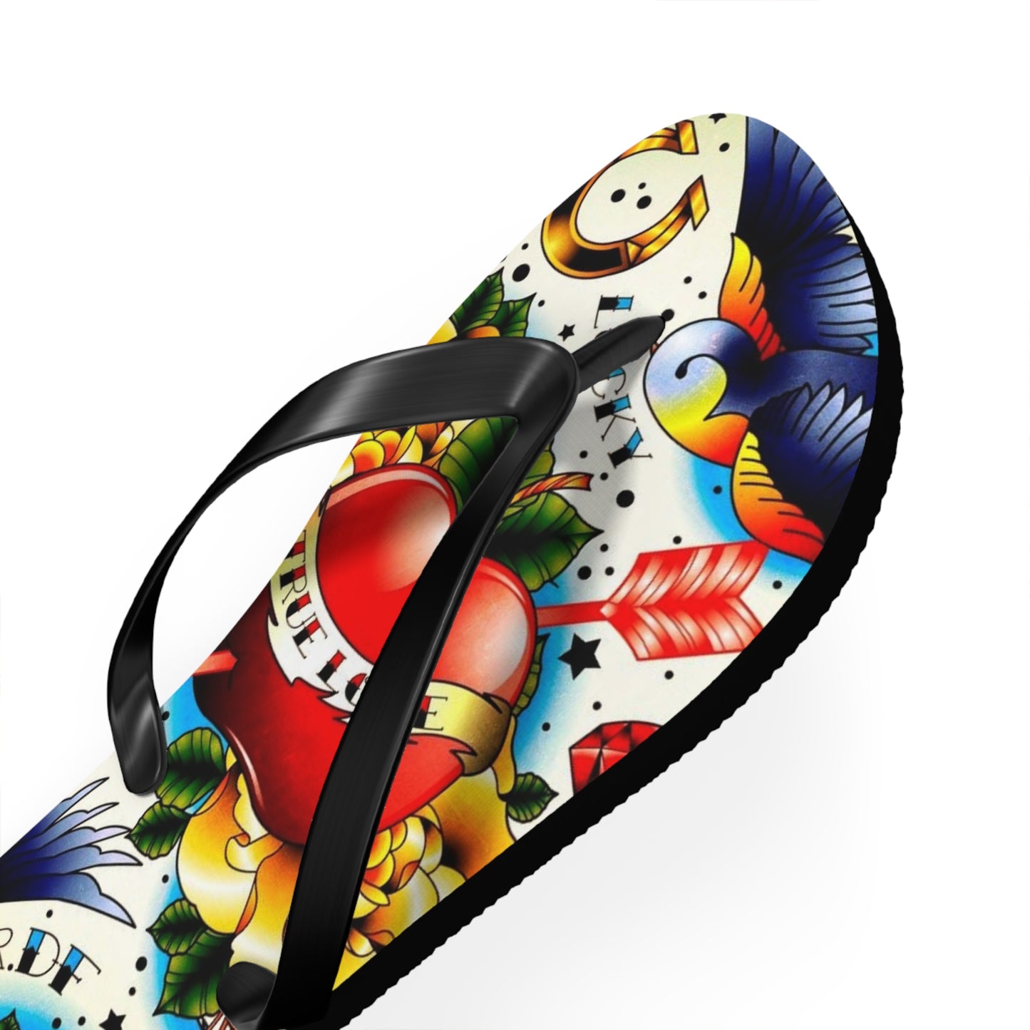 Colorful True Love Flip Flops - Stylish Summer Sandals for Beach Lovers