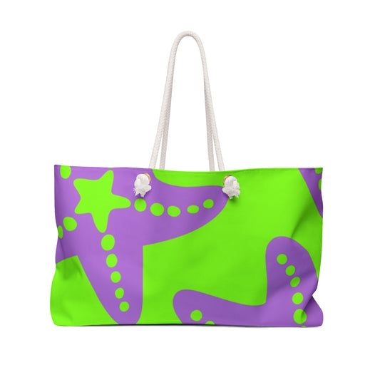 Colorful Starfish Vacay Tote Bag - Vibrant Beach Tote for Travel & Leisure