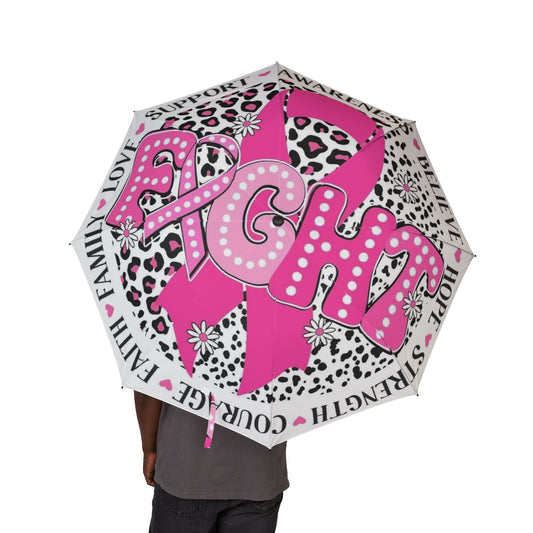 Pink Breast Cancer Awareness Umbrella — Hope, Strength & Support Foldable Umbrella