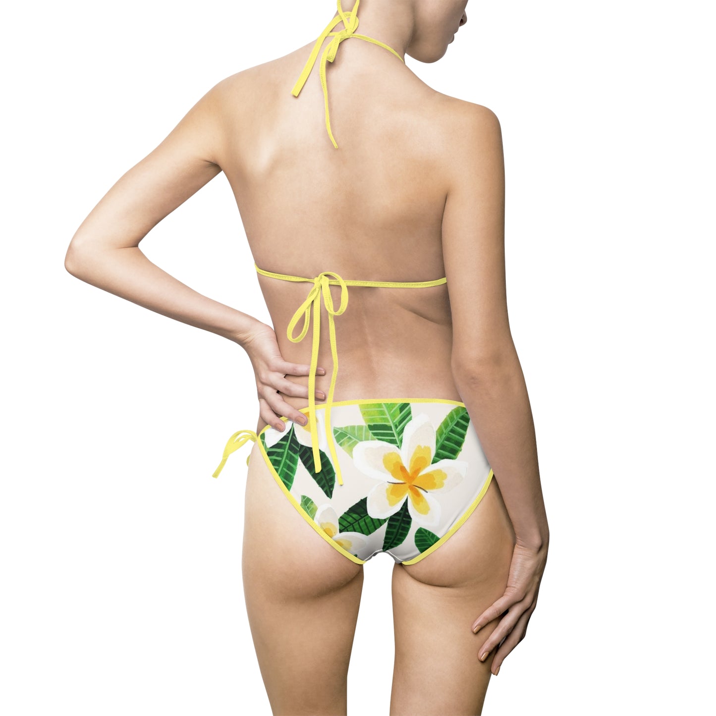 Triangel-Bikini mit Blumenmuster für sommerlichen Strandspaß