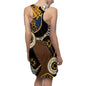 Gold Chain Baroque Racerback Dress