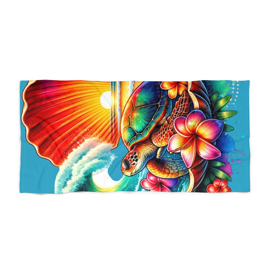 Sea Turtle Ocean Shell Heavyweight Xl Beach Towel