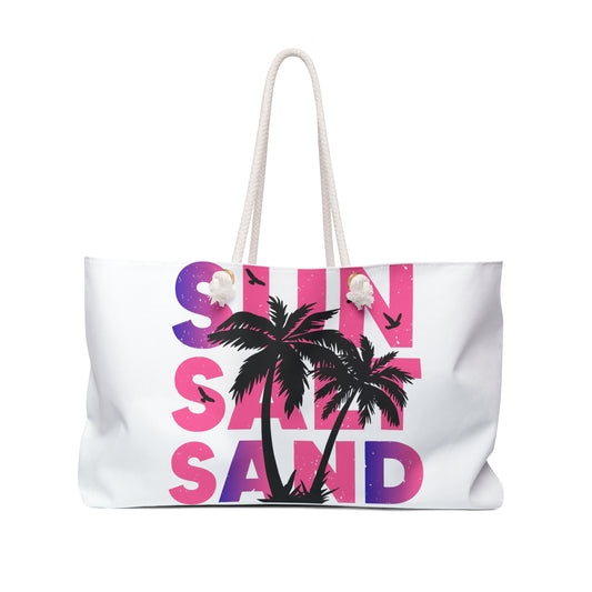 Tropical Sun Salt Sand Vacay Tote Bag - Perfect for Beach Getaways & Vacation