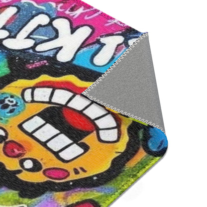 Hello Kitty Pop Art Area Rug – Colorful Cartoon Kids Room Decor