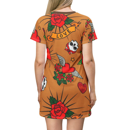 T-Shirt-Kleid (AOP)