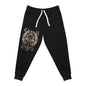 Angel Warrior Athletic Joggers — Graphic Gothic Prayer Design