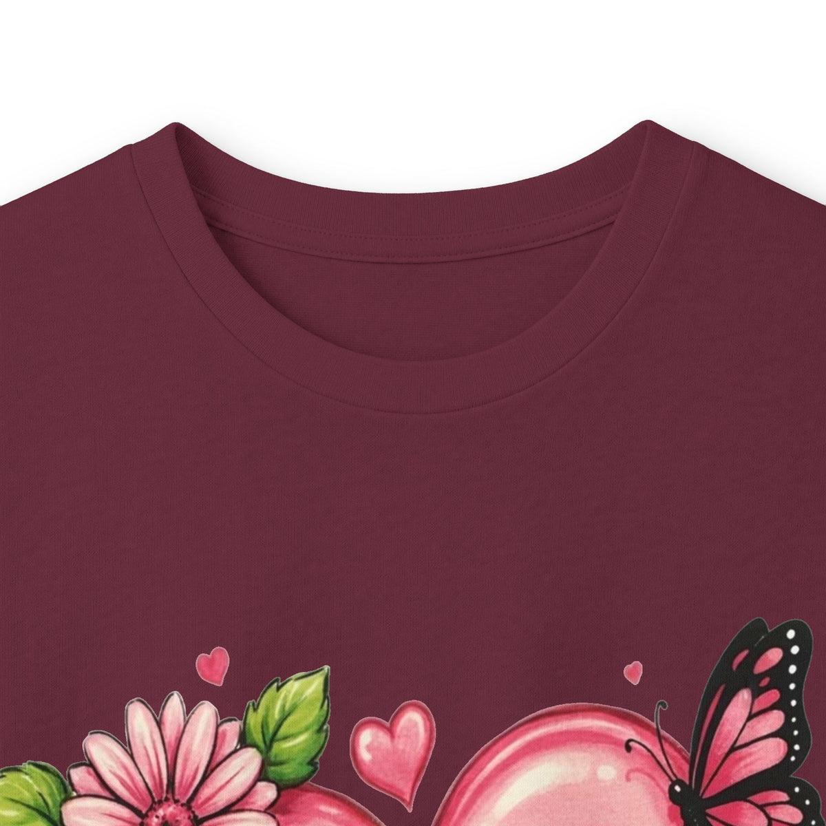 Survivor Floral Ribbon Long Sleeve Tee — Breast Cancer Awareness