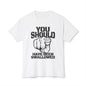 “You Should Have Been Swallowed” Pointing Graphic Tee