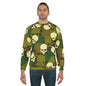 Skull Camouflage Unisex Sweatshirt, Trendy Streetwear, Goth Style, Halloween Fashion, Comfortable Casual Wear, Gift for Him and Her