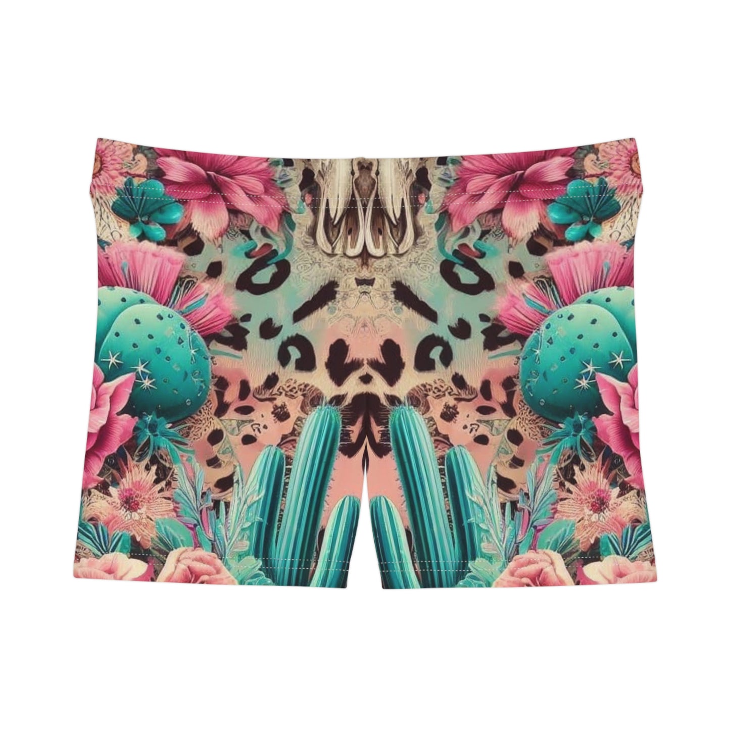 Western Desert Floral Women's Shorts - Trendy Summer Lounge Wear