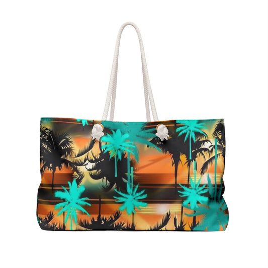 Tropical Sunset Vacay Tote Bag - Perfect for Beach Trips & Getaways