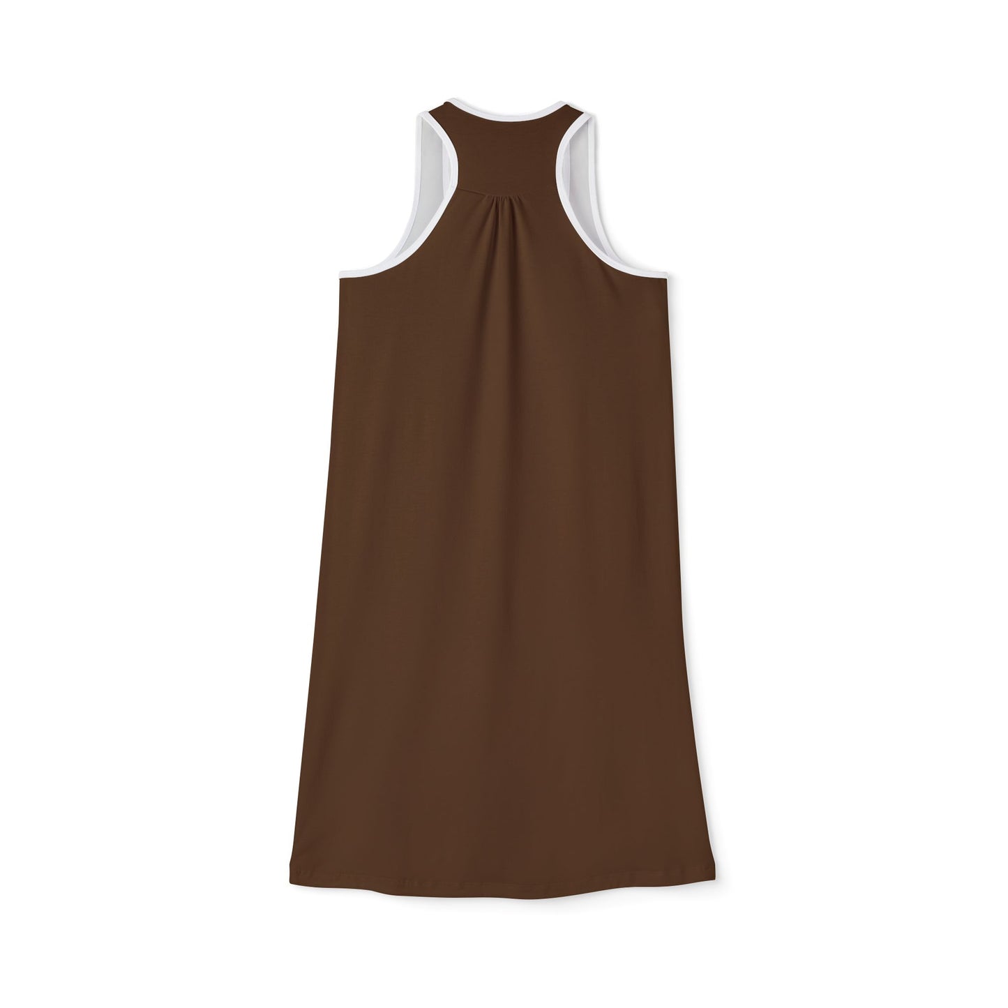Beauty Is Her Shade – Racerback-Kleid mit meliert-künstlerischem Aufdruck und Grafik
