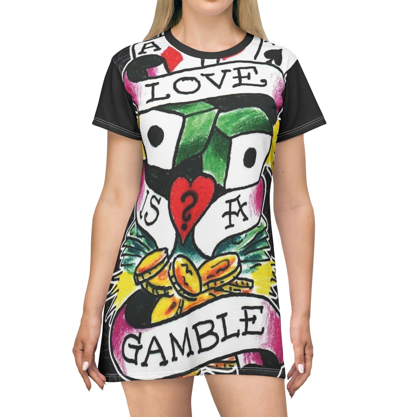 T-Shirt-Kleid (AOP)