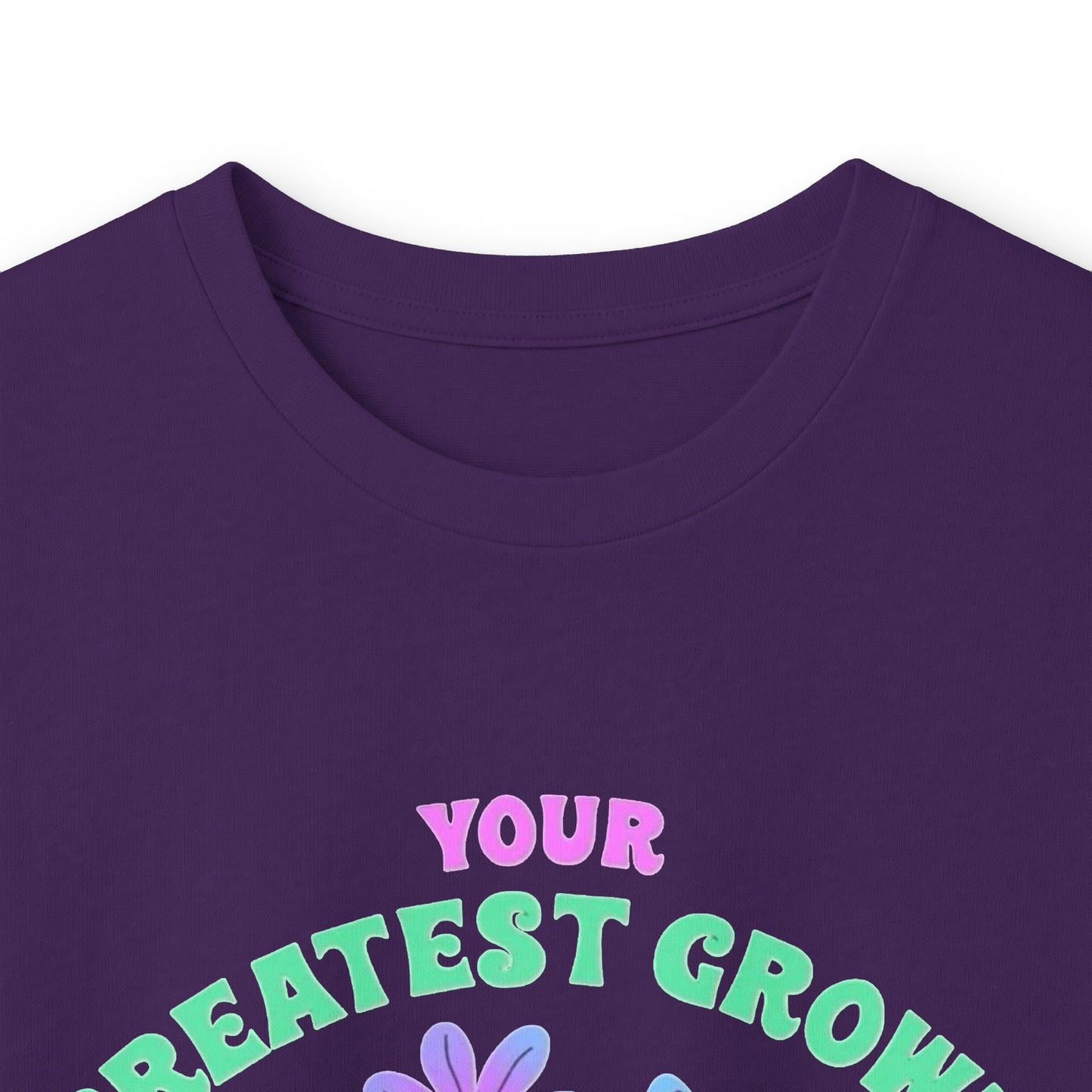 Long Sleeve Tee — "Your Greatest Growth Comes From Your Darkest Times" Floral Heart Motivational Shirt