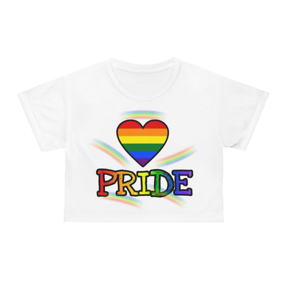 Pride Heart Crop Tee – Celebrate Love and Identity