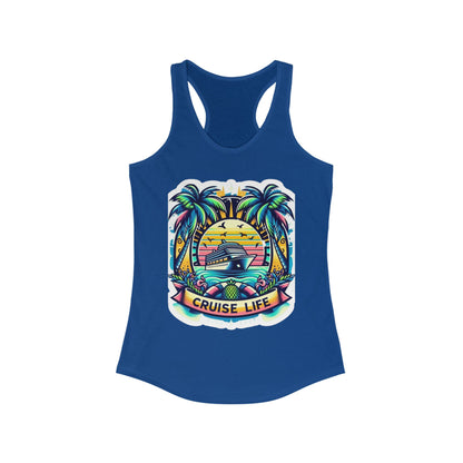 Cruise Life Women's Racerback Tank Top - Perfect for Beach Days and Summer Vibes
