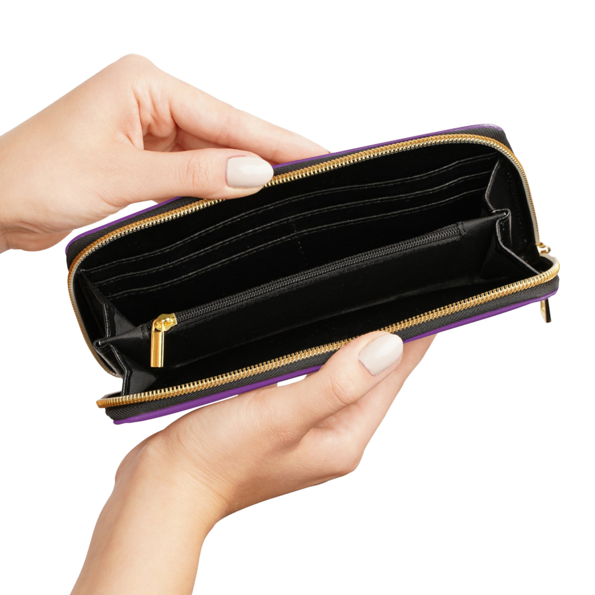 Zipper Wallet — "Fight Hope Cure" Pink Ribbon Breast Cancer Awareness Wallet