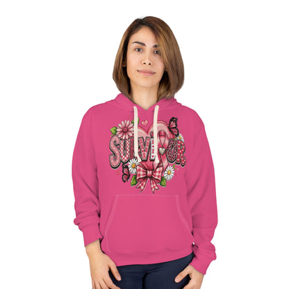 Survivor Breast Cancer Awareness Hoodie – Pink Ribbon Floral Pullover