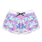 Tropical Palm Trees Print Women's Casual Shorts - Relaxed Beachwear for Summer Vibes