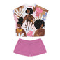 Melanin & Prayers Floral Design Women’s Sleepwear Set
