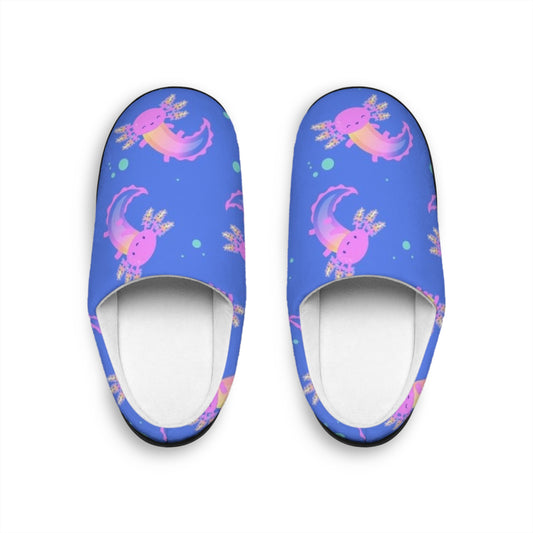 Cozy & Cute Axolotl Women’s Indoor Slippers - Fun and Colorful Home Footwear