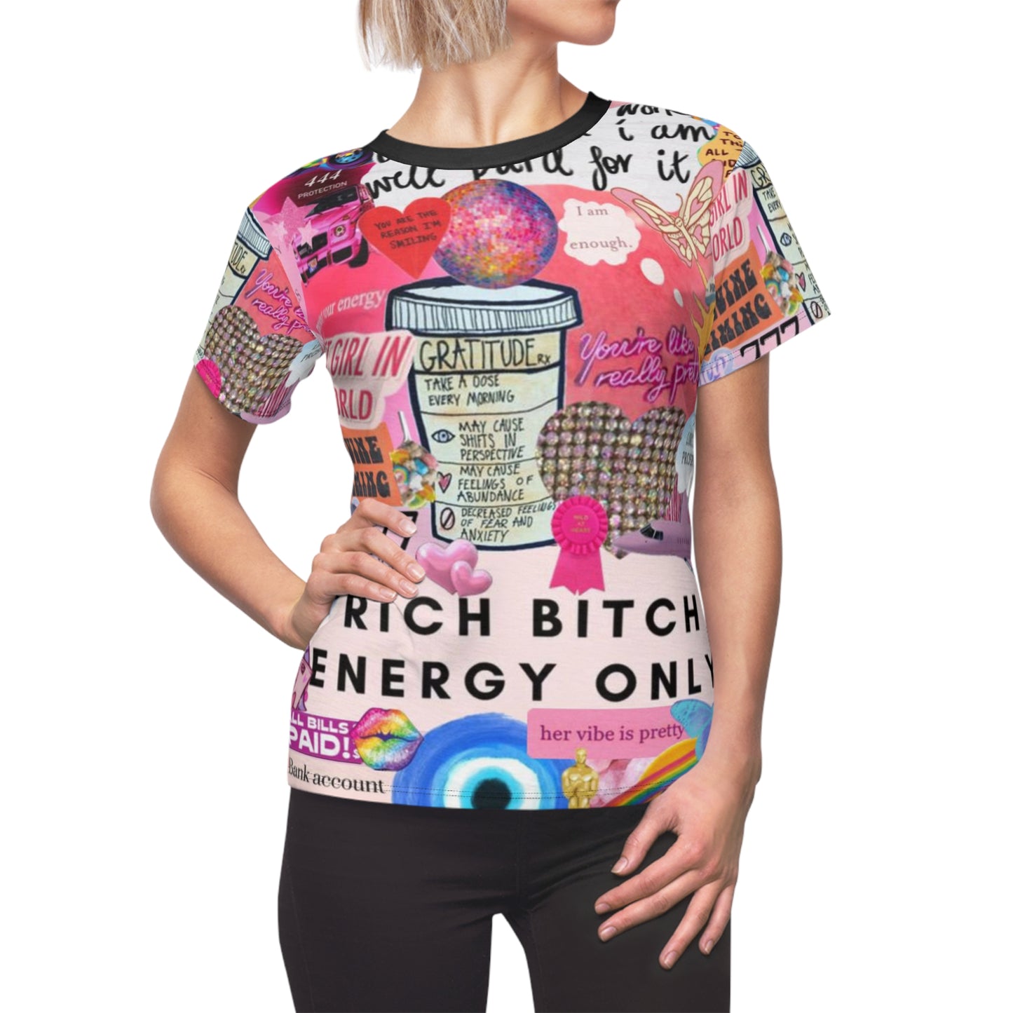 Empowerment Graphic Tee for Women - "Rich Bitch Energy Only"