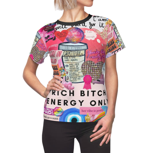 Empowerment Graphic Tee for Women - "Rich Bitch Energy Only"