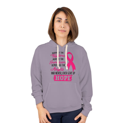 Breast Cancer Awareness Hoodie — "Support the Fighters" Pink Ribbon Pullover
