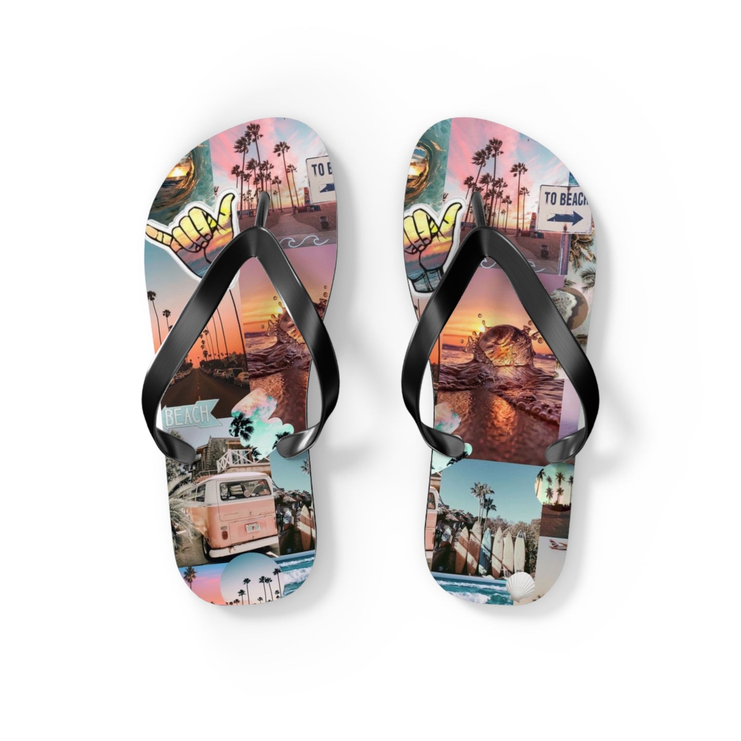 Beach Vibe Flip Flops - Colorful Summer Sandals for Sun Lovers