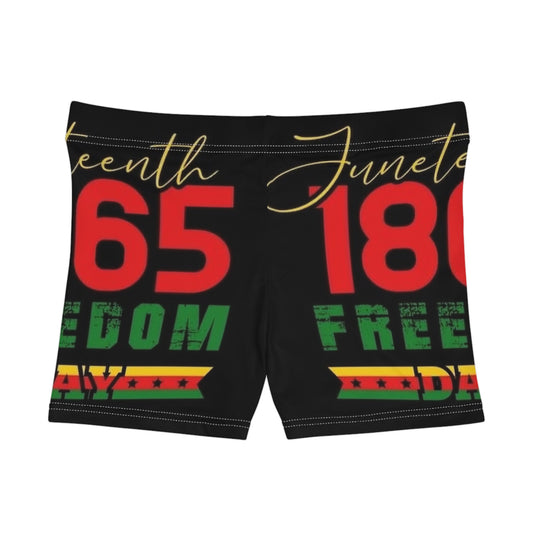 Juneteenth Women's Shorts - Celebrate Freedom in Style, African American Heritage, Summer Vibes, Holiday Apparel, Festive Clothing
