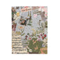 Velveteen Plush Blanket — Vintage Floral Collage Throw