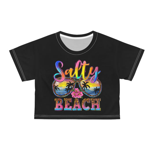 Salty Beach Crop Tee - Perfektes Sommershirt für Strandliebhaber