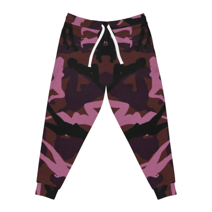 Pink Camo Silhouette Joggers - Women's Athletic Printed Sweatpants