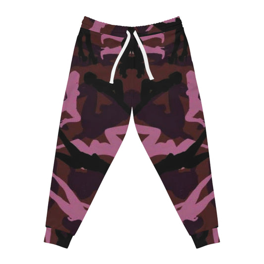 Pink Camo Silhouette Joggers - Women's Athletic Printed Sweatpants