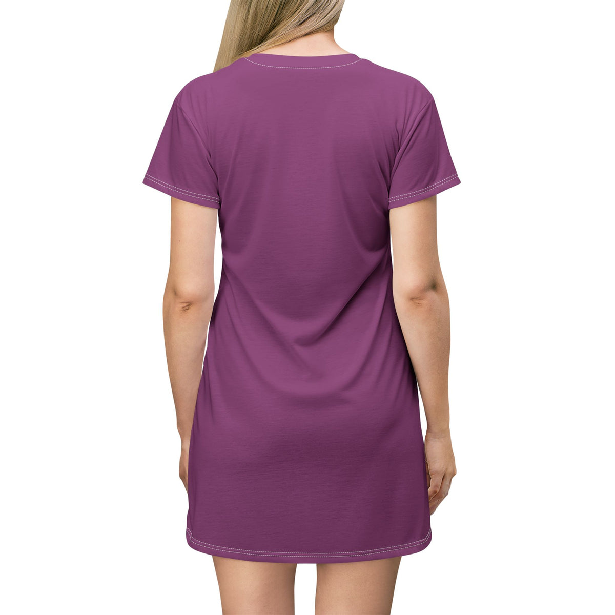 October We Wear Pink T-Shirt Dress – Breast Cancer Awareness AOP Dress