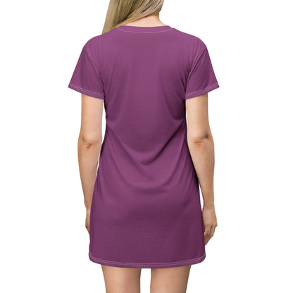 October We Wear Pink T-Shirt Dress – Breast Cancer Awareness AOP Dress