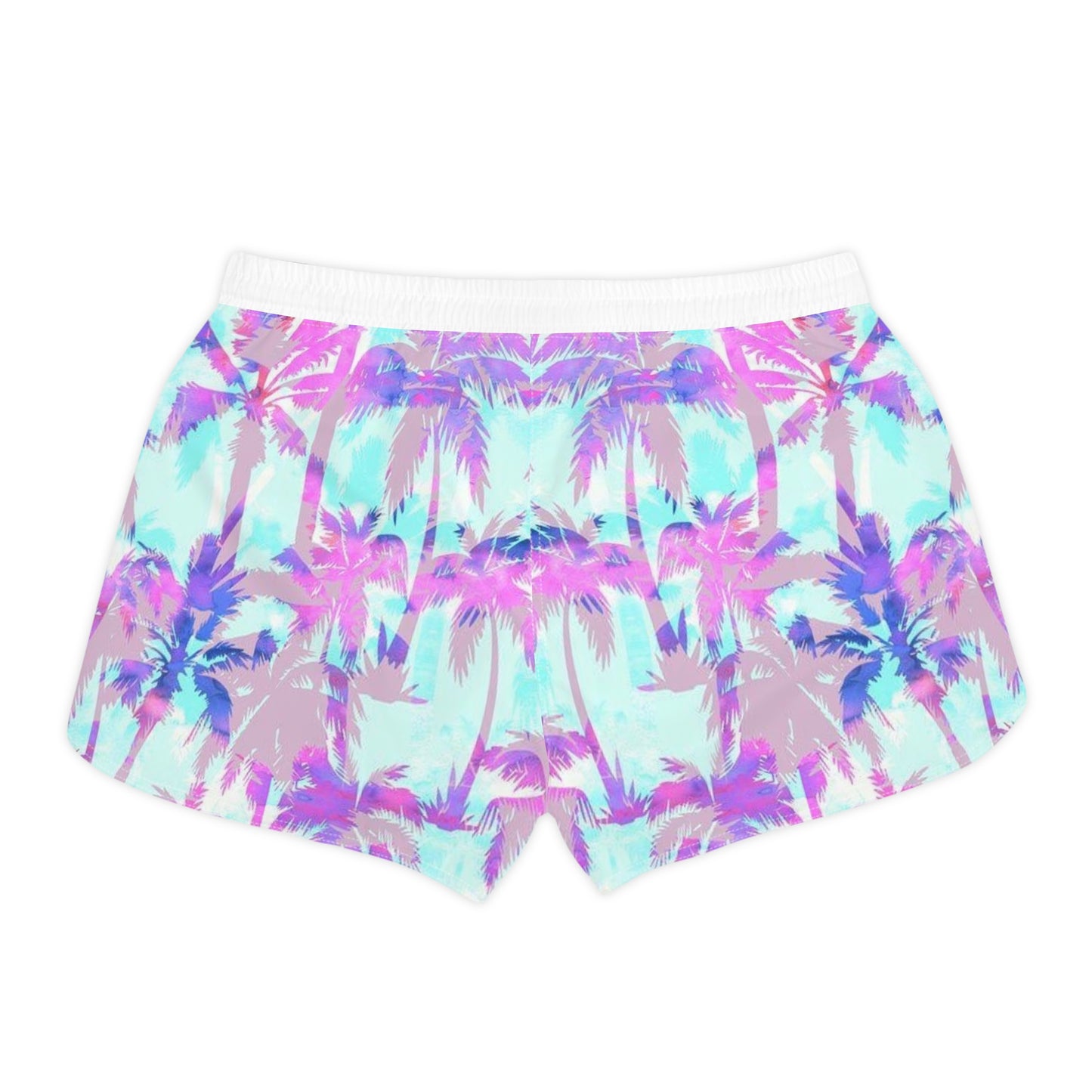 Tropical Palm Trees Print Women's Casual Shorts - Relaxed Beachwear for Summer Vibes