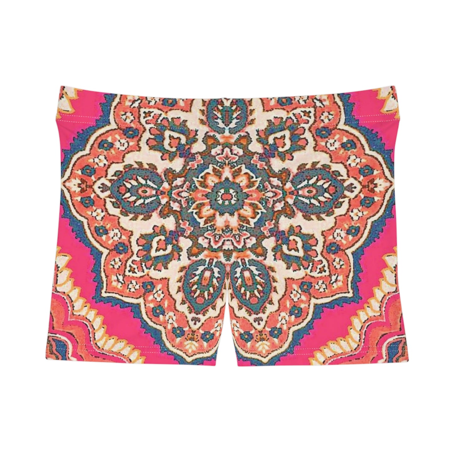 Pink/Multicolor Boho Chic Elegant Stylish Women's Shorts