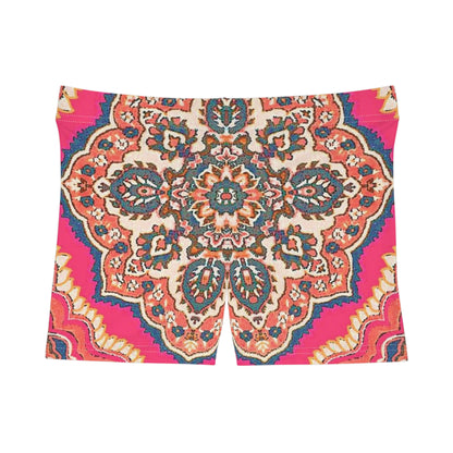 Pink/Multicolor Boho Chic Elegant Stylish Women's Shorts