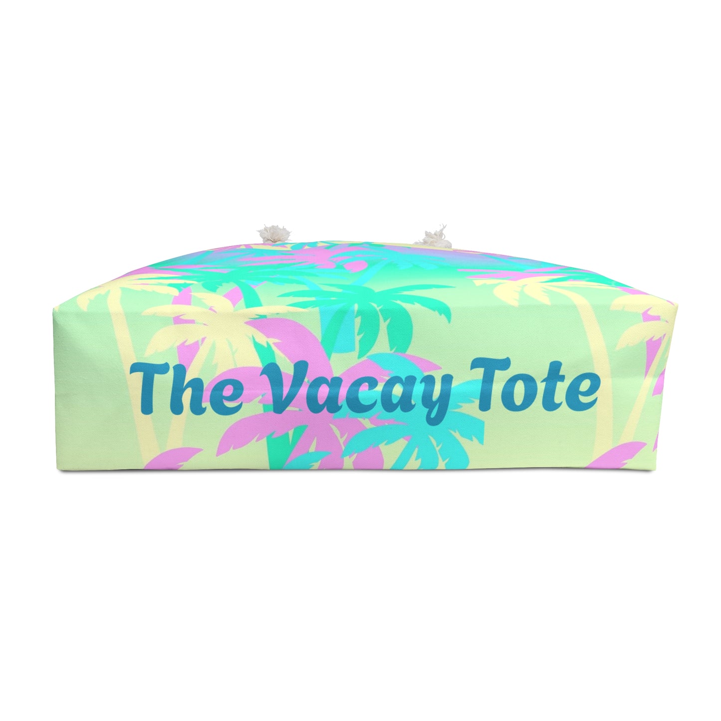 Tropical Pastel Palm Trees Vacay Tote Bag | Stylish Travel Tote for Beach & Vacations