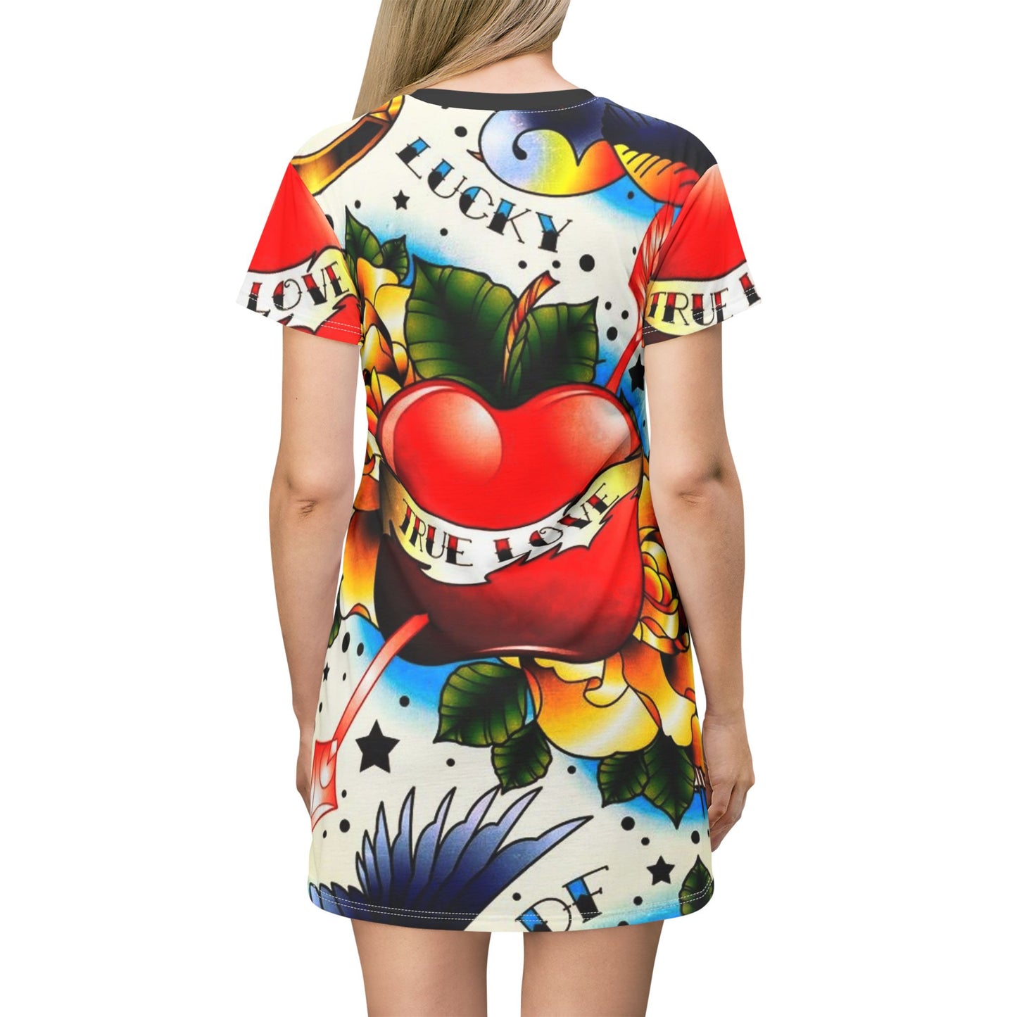 T-Shirt-Kleid (AOP)