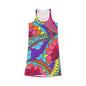 Colorful Floral Women's Racerback Dress - Perfect for Summer Events