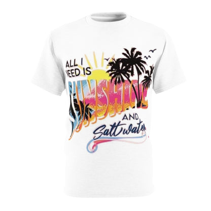 Sunshine & Saltwater Unisex Tee - Perfect for Beach Lovers