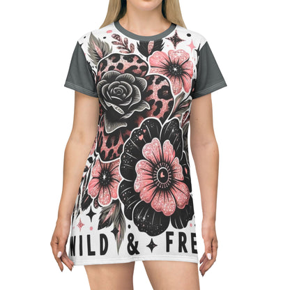 T-Shirt-Kleid (AOP)