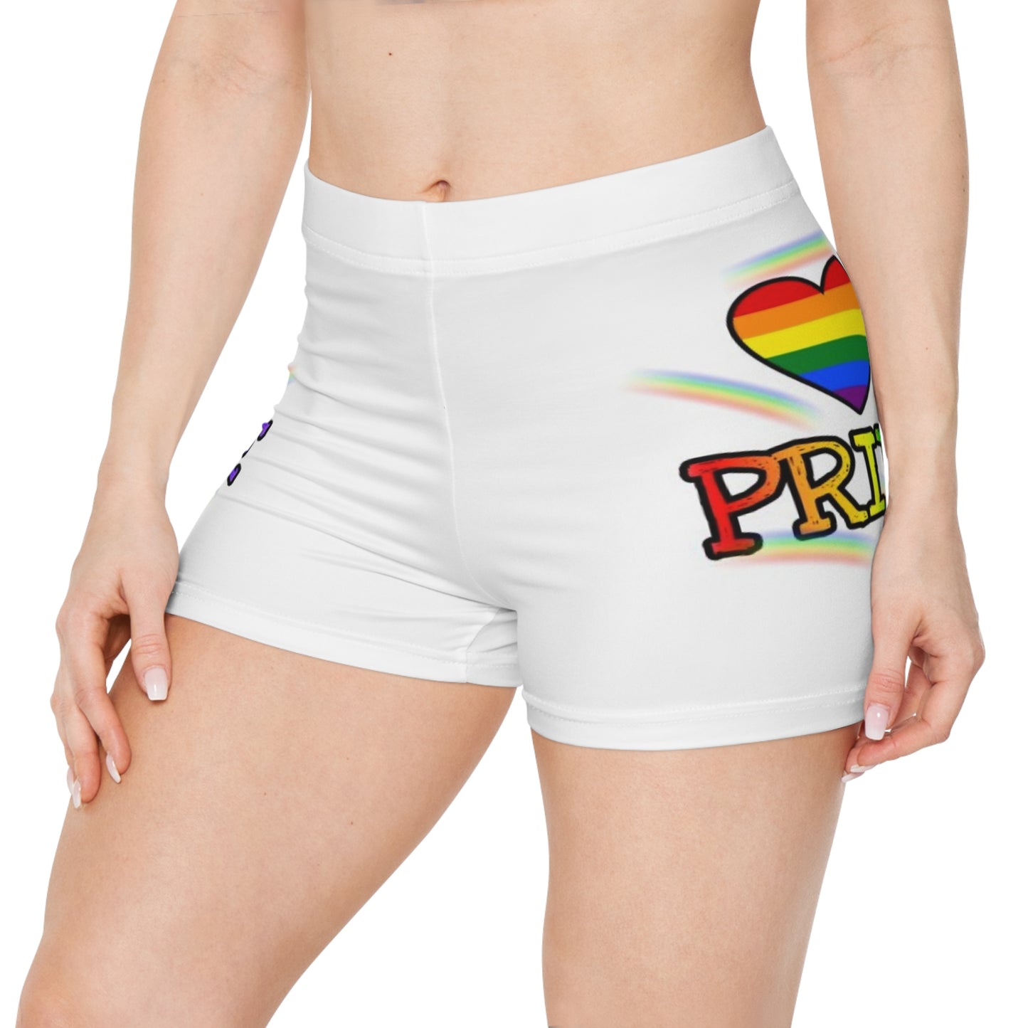 Pride Rainbow Women's Shorts - Celebrate Love and Inclusivity